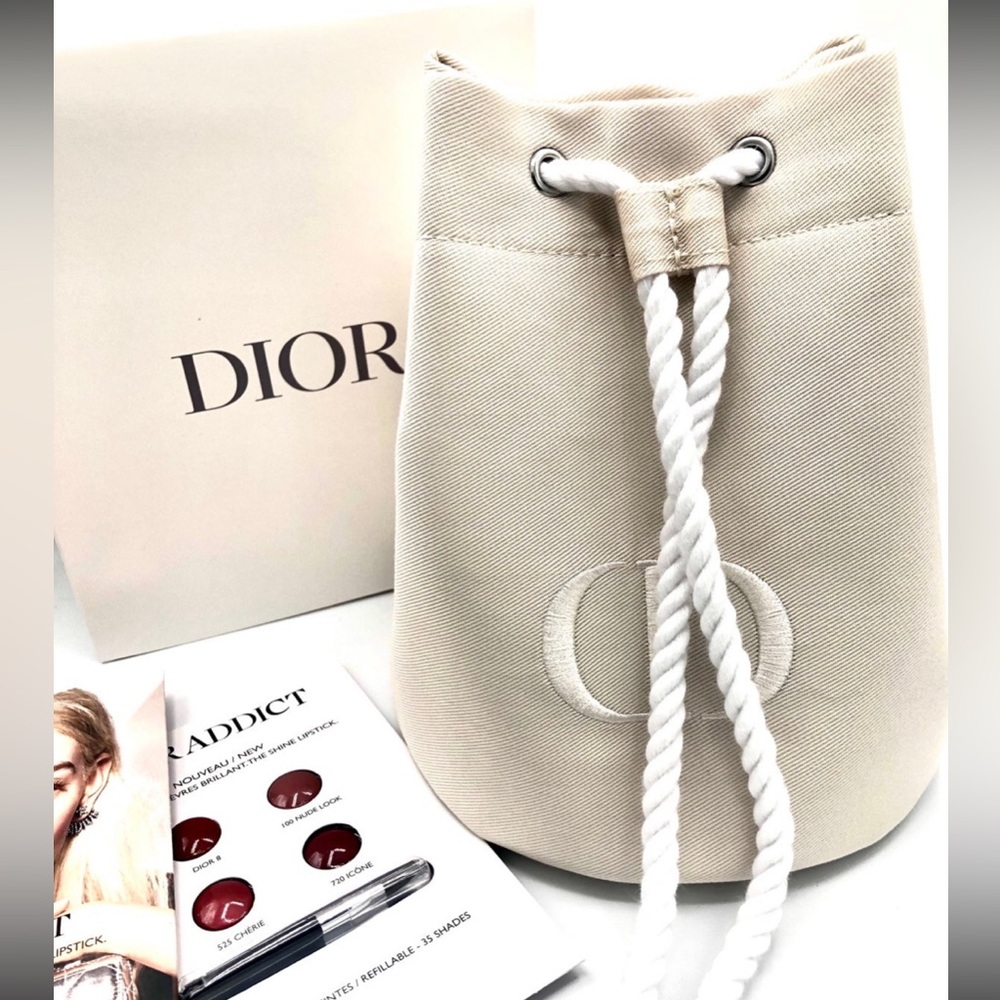 Dior lipstick Samples with beige/nude cosmetic set